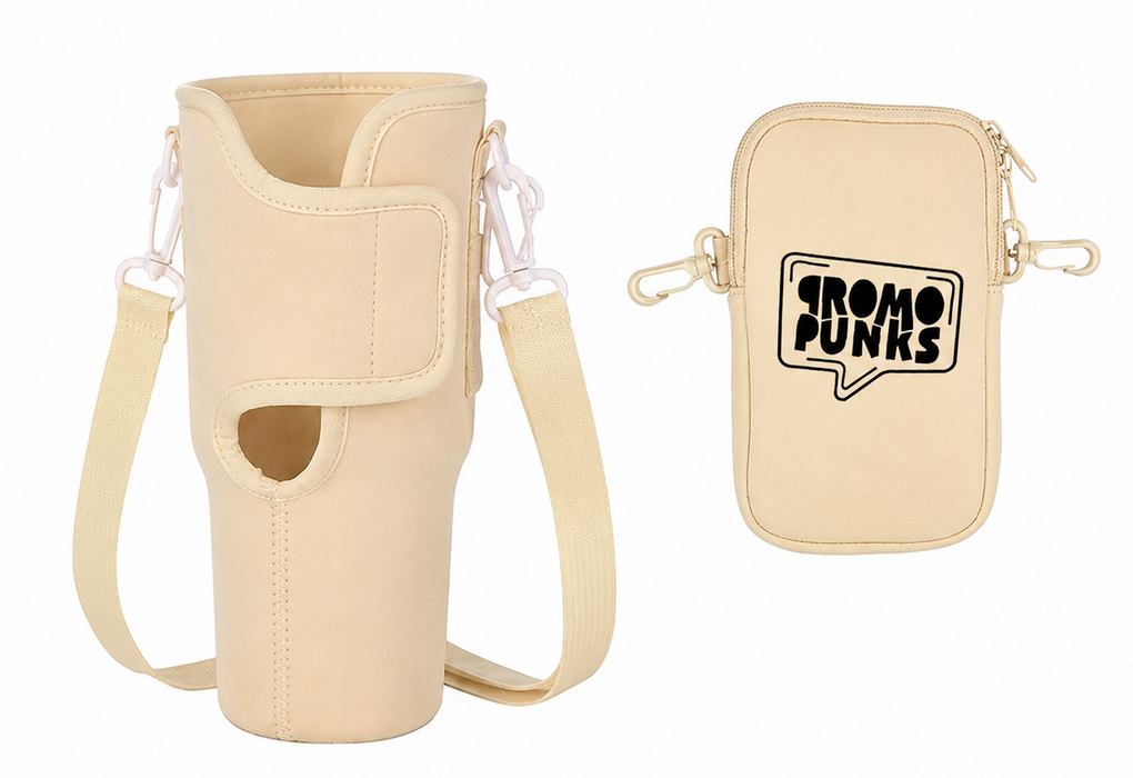40 oz (1,180 ml) Tumbler Carrier Bag with Detachable Phone Pouch