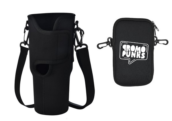 40 oz (1,180 ml) Tumbler Carrier Bag with Detachable Phone Pouch