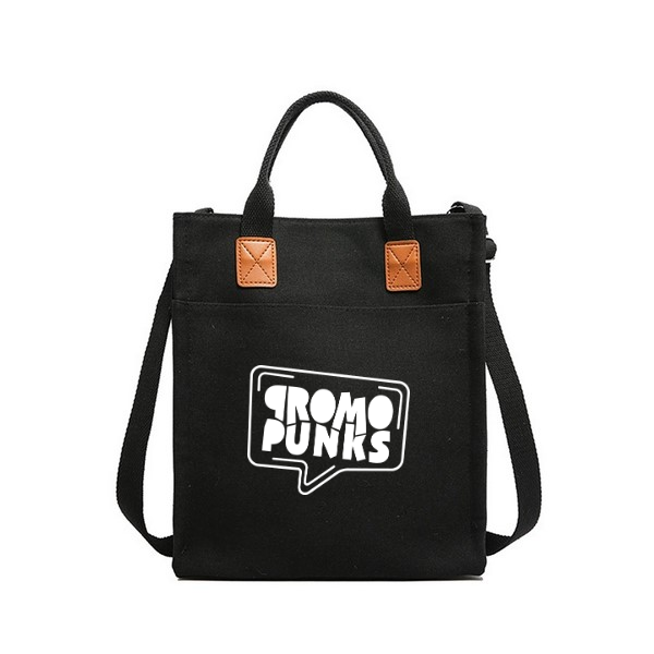 Canvas Crossbody Tote Bag