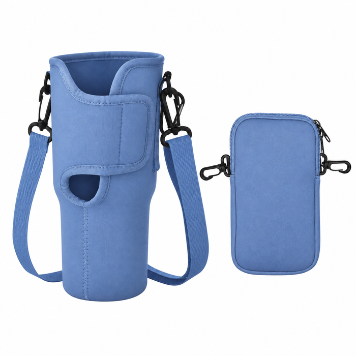 40 oz (1,180ml) Tumbler Carrier Bag with Detachable Phone Pouch