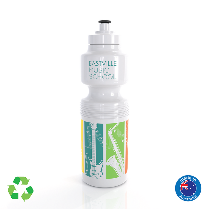 750ml Atlanta Sports Bottle - Recycled White - Custom Promotional Product