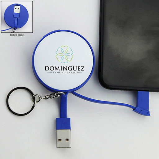 Charging Cable Key Ring - Custom Promotional Product