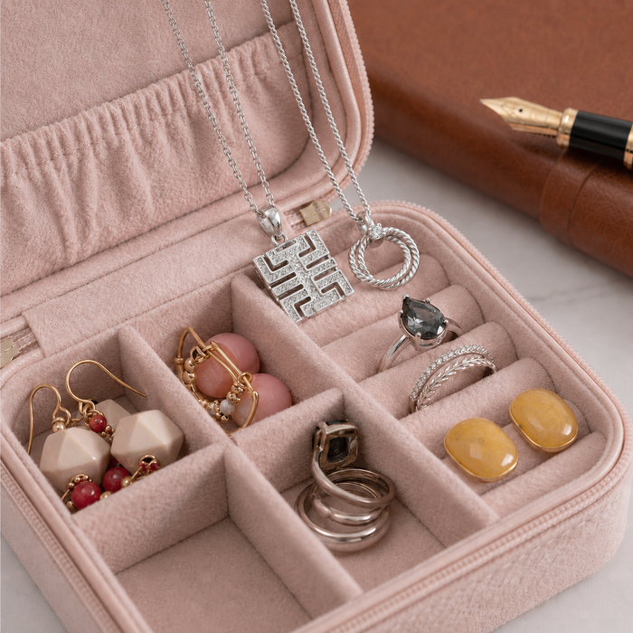 Wanderlust Compact Jewellery Organiser Case