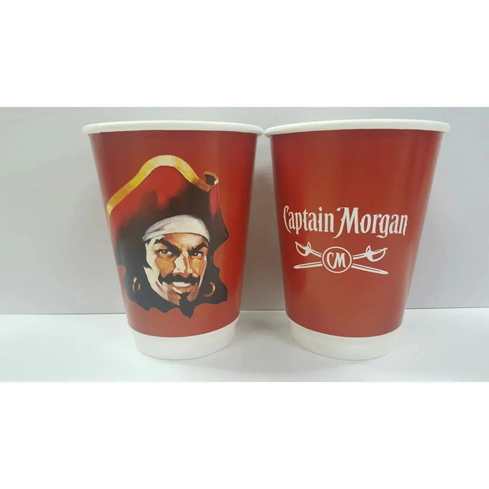 12oz (355ml) Double Wall Custom Coffee Cups With Lids - Custom Promotional Product