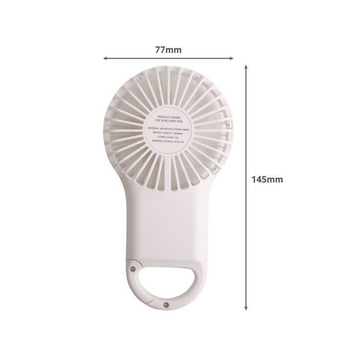 Carabiner Mini Fan with LED Light - Custom Promotional Product