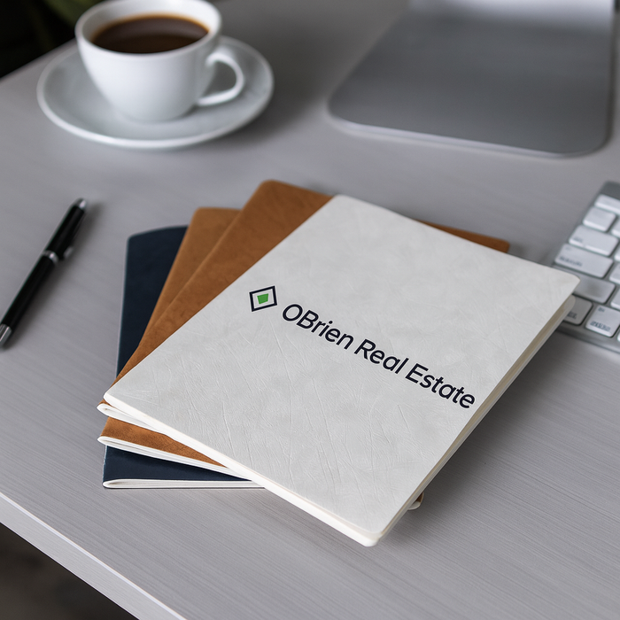 Velour DuPont Cover A5 Notebook - Custom Promotional Product