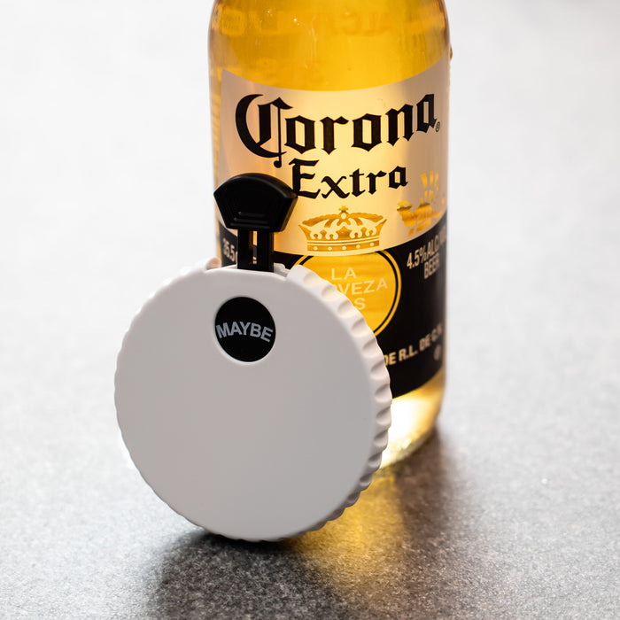 Yes, No, Maybe Spinner with Bottle Opener - Custom Promotional Product