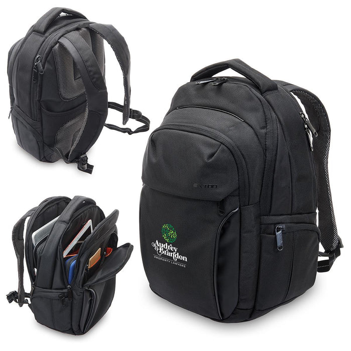 Exton Laptop Backpack - Custom Promotional Product