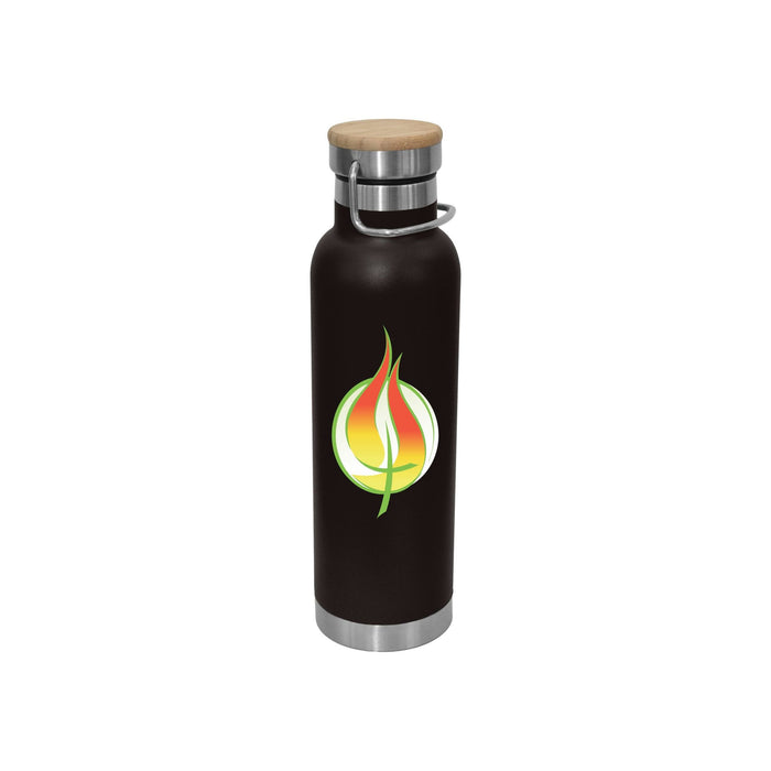 Valley 650ml Vacuum Bamboo Lid Bottle - Custom Promotional Product