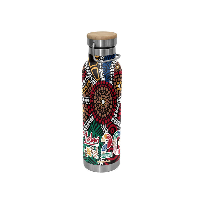 Valley 650ml Vacuum Bamboo Lid Bottle - Custom Promotional Product