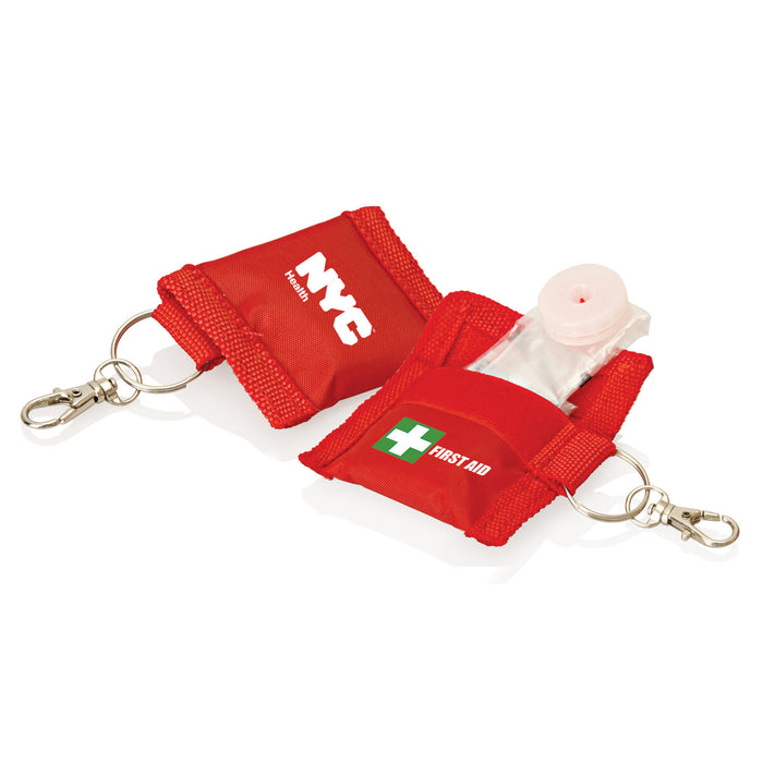 First Aid Cpr Mask Keyring - Custom Promotional Product