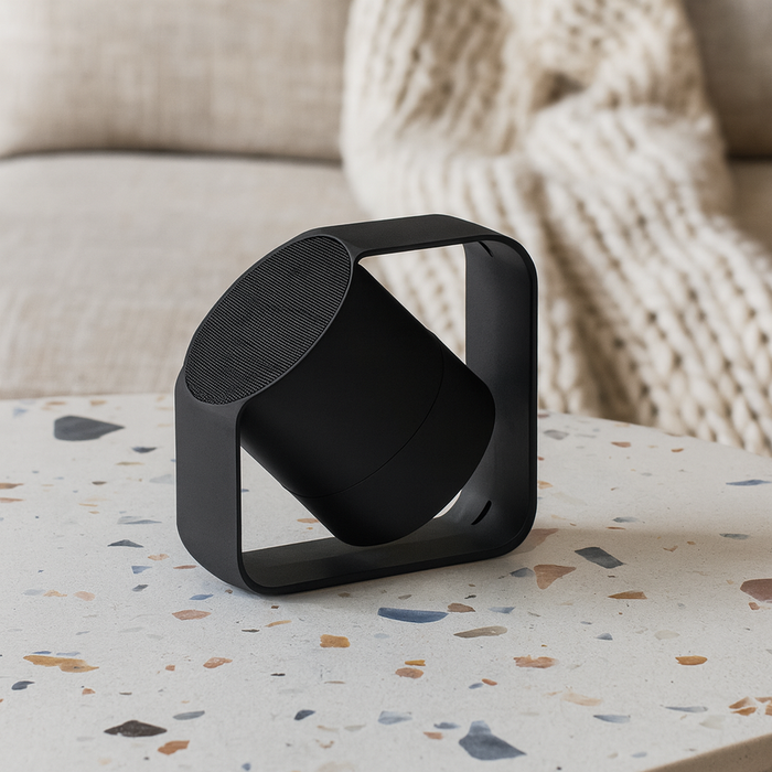 Kobra Wireless speaker - Recycled ABS & Aluminium - Black - Custom Promotional Product