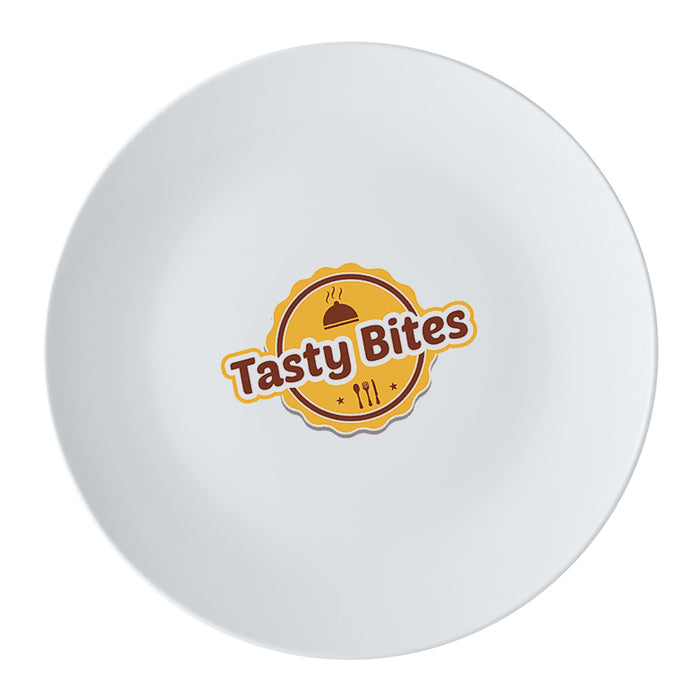 White Basics Coupe Side Plate 19cm - Custom Promotional Product