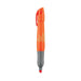 Brite Liner Grip Xl Pen - An orange highlighter pen with a grey grip, featuring a logo on the barrel.