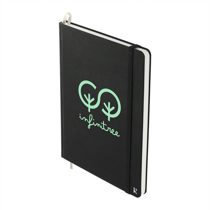 Karst A5 Stone Paper Hardcover Notebook & Recycled Stainless Steel Pen - Custom Promotional Product