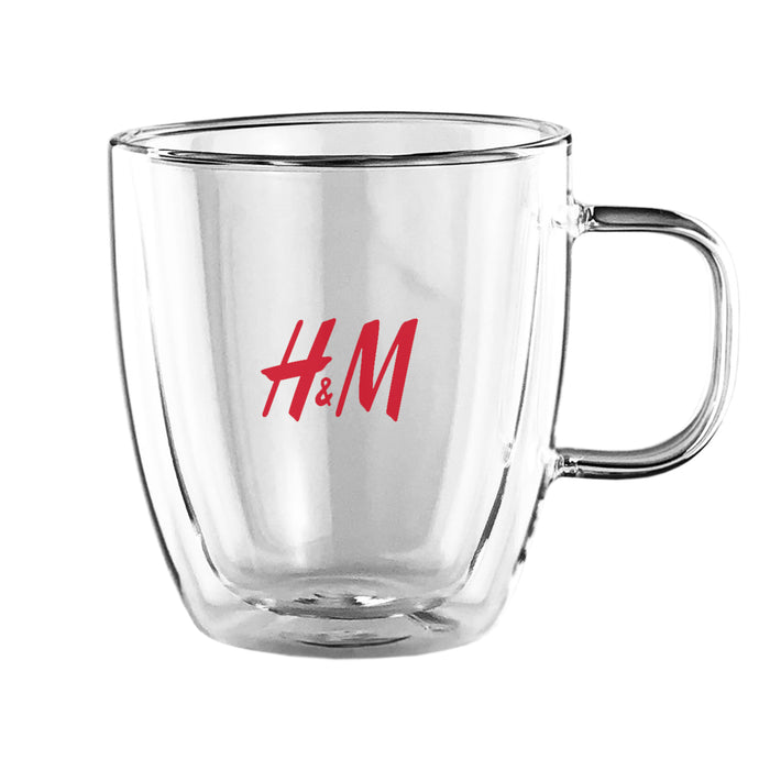 Garna Double Wall Glass Cup - Custom Promotional Product