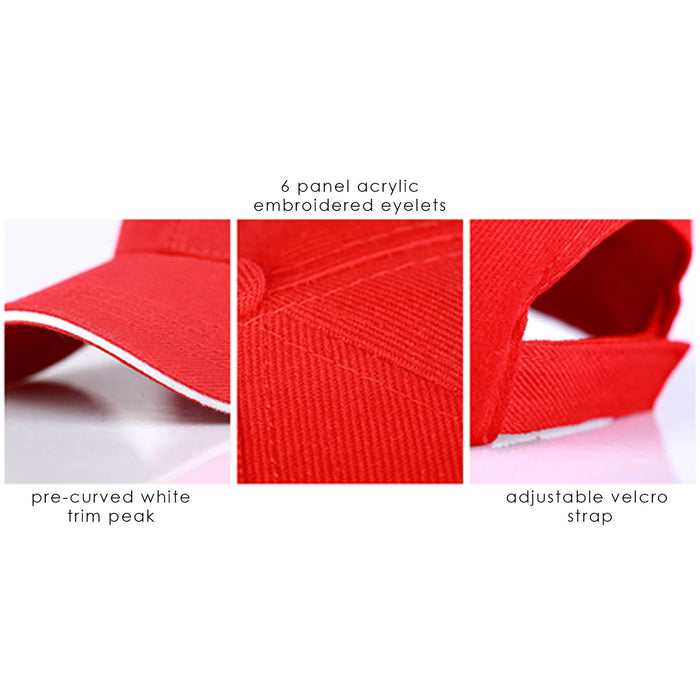 Eumo 6 Panel Heavy Acrylic Sandwich Cap - Custom Promotional Product
