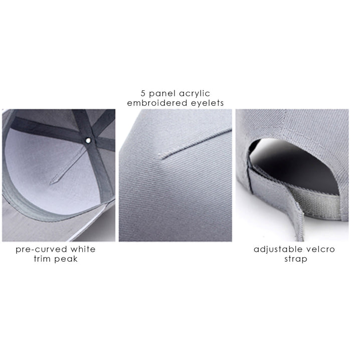 Keemo 5 Panel Heavy Acrylic Sandwich Cap - Custom Promotional Product