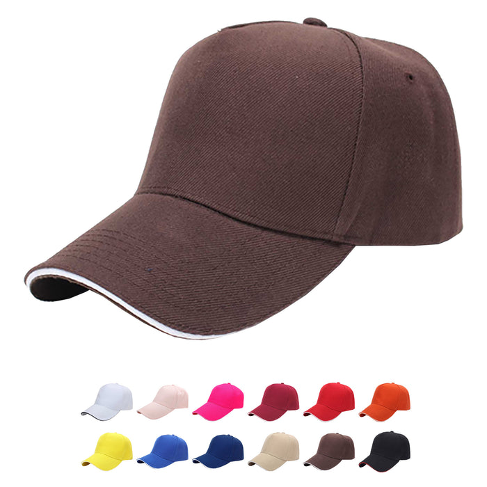 Nevaso 5 Panel Heavy Cotton Sandwich Cap - Custom Promotional Product