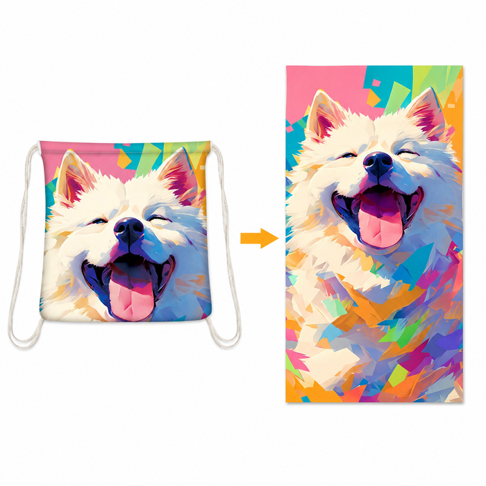 Custom 2-in-1 Beach Towel Backpack