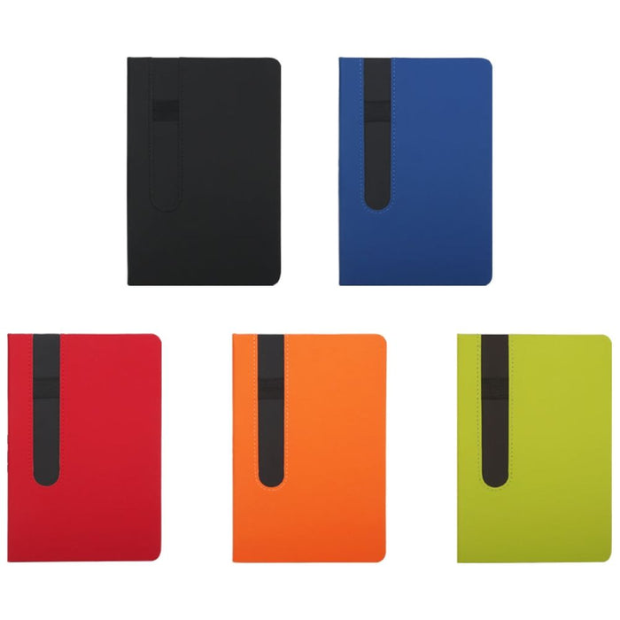 Hard Cover Notebook With Pen Holder - Custom Promotional Product