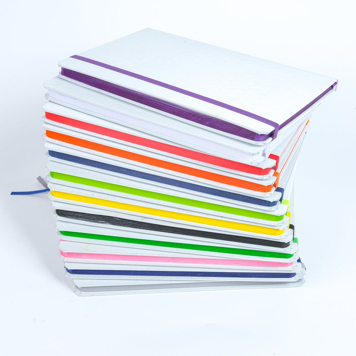 White Hard Cover Notebooks - Custom Promotional Product