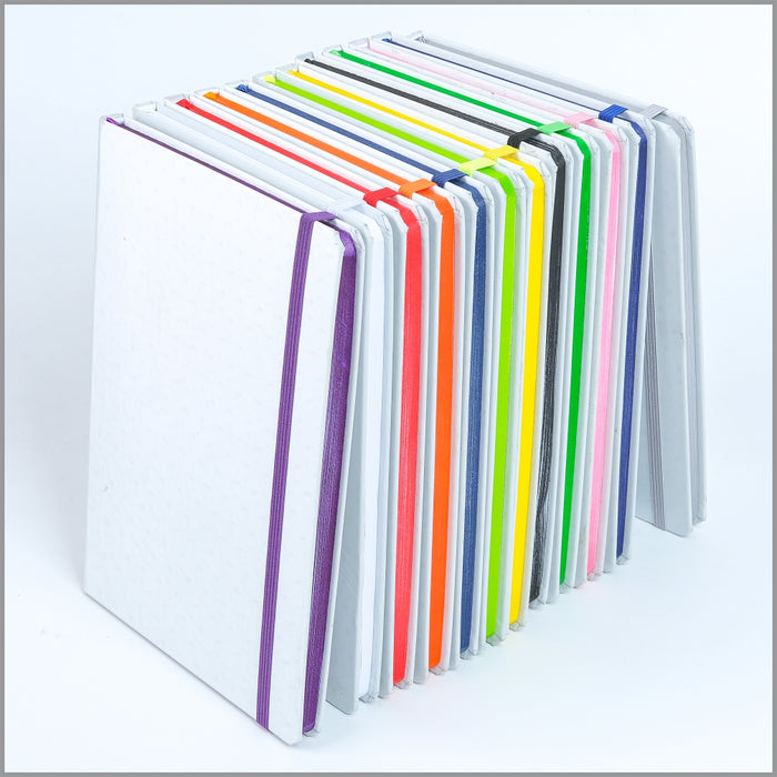 White Hard Cover Notebooks - Custom Promotional Product