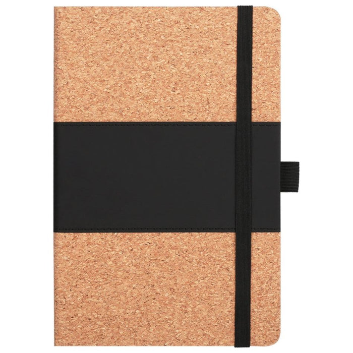 A5 Hard Cover Notebook, Cork+Pu Cover - Custom Promotional Product