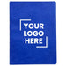 Koda Survival Notebook (Blank Pages) - A blue notebook with blank pages and an area for a logo.