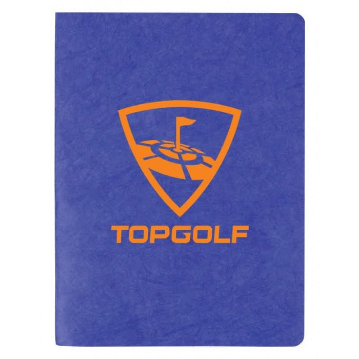 Koda Survival Notebook (Blank Pages) - A blue notebook with a textured cover featuring an orange logo and branding. It has blank pages inside.