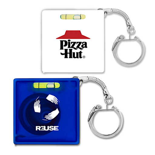 Tape Measure with Level Key Chain - Custom Promotional Product