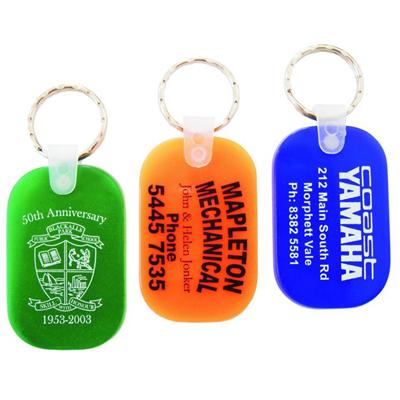 Translucent Oblong Durasoft Keyring - Custom Promotional Product