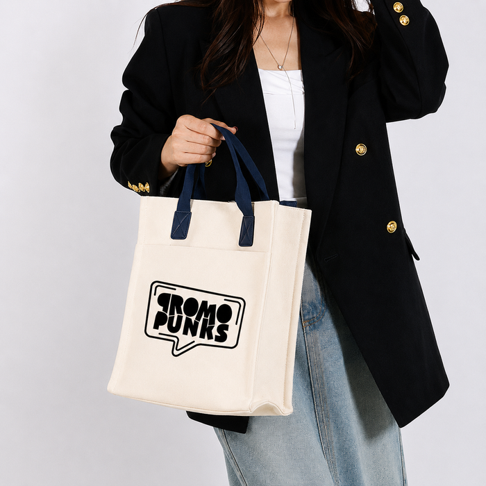 Canvas Crossbody Tote Bag