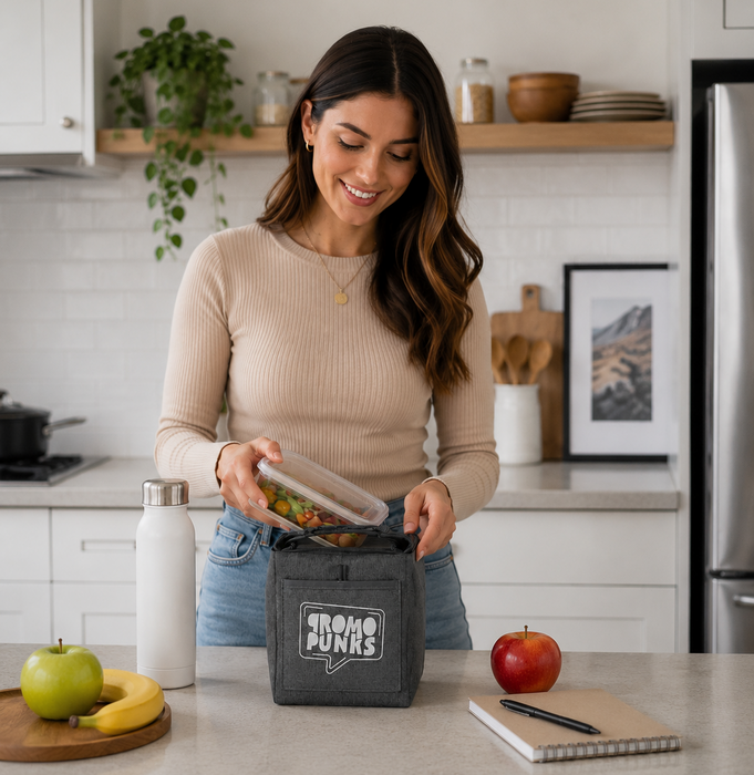 Bellevue Heathered Polyester Insulated Lunch Tote