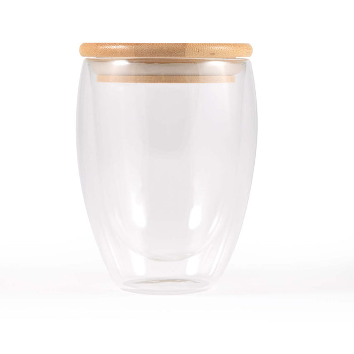 Sierra 350ml Double Wall Glass Cup - Custom Promotional Product