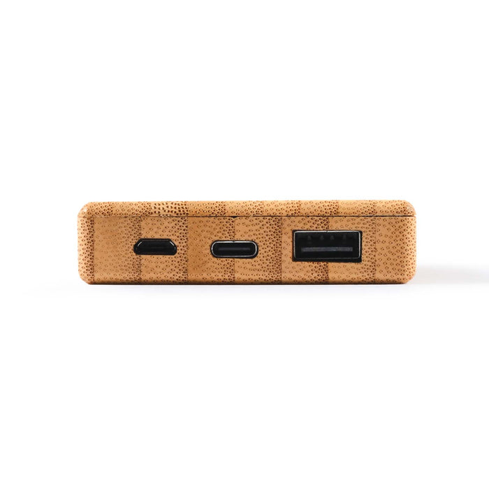 Viper 5,000mAh Bamboo Power Bank  - Back
