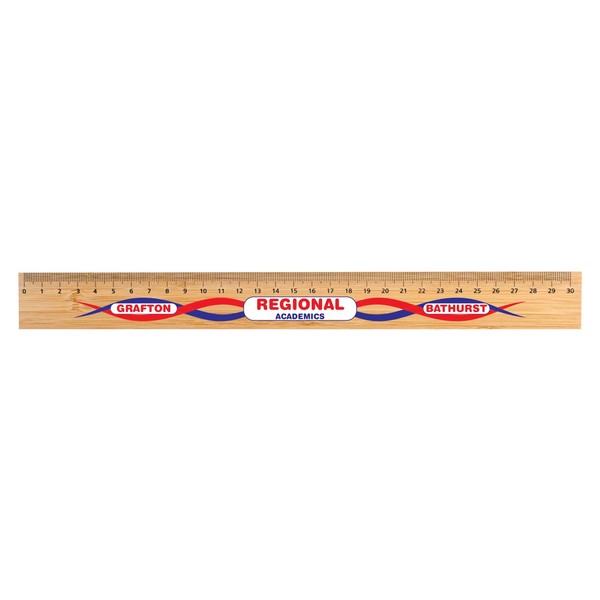 Bamboo 30cm Ruler - Custom Promotional Product