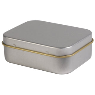 Silver Rectangular Tin -