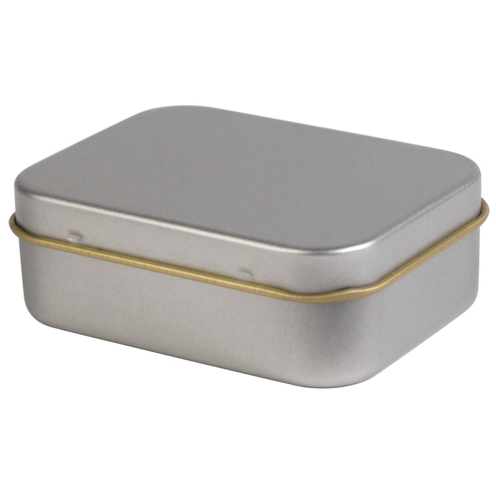 Silver Rectangular Tin -