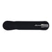 Napier Gel Ink Pen - A silver metal pen rests on a black velvet holder, showcasing its sleek design.