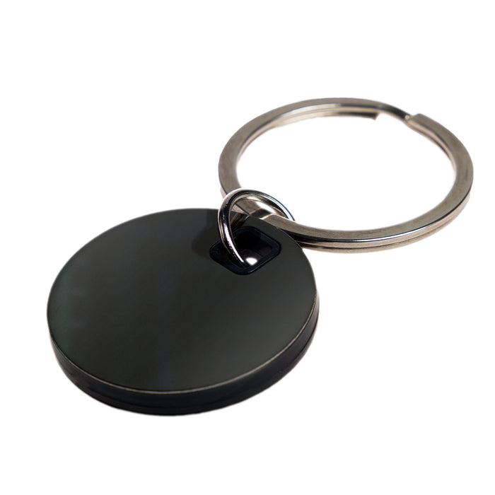 Circle Stainless Steel Keytag - Custom Promotional Product