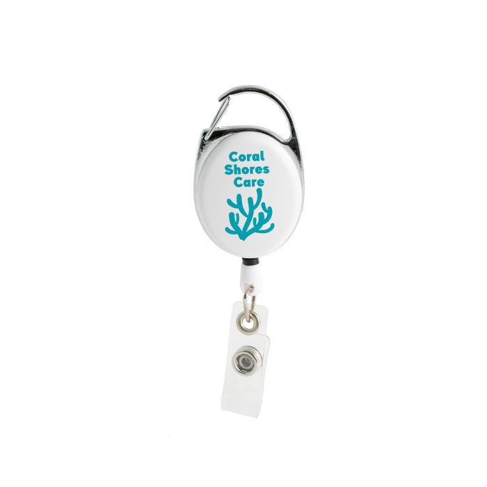Premium Retractable ID Badge Holder - Pad Print