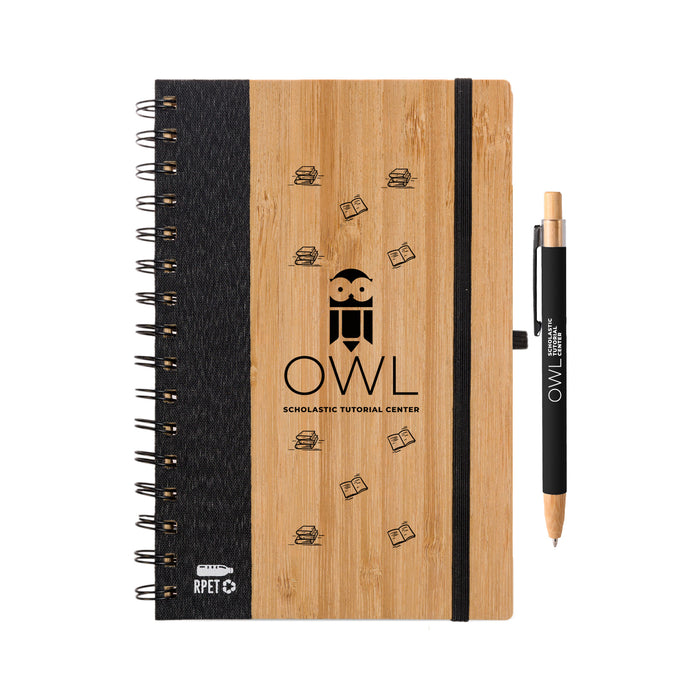 Pacifica Notebook & Serenity Pen Set - Custom Promotional Product