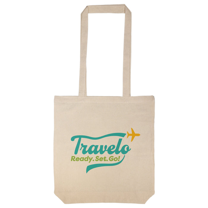 Calico Long Handle Bag - Custom Promotional Product