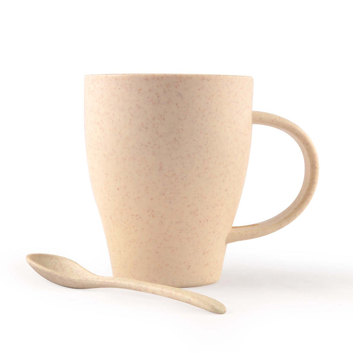 Avenue Wheat Fibre Cup and Spoon - Custom Promotional Product