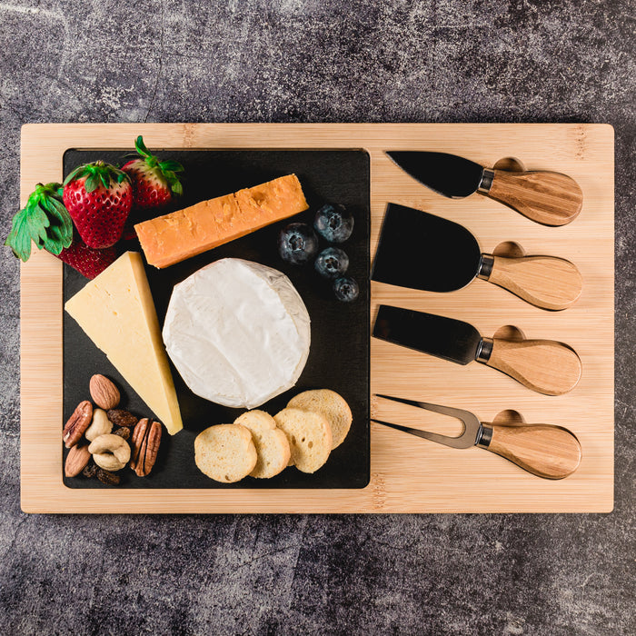 Mosaic Bamboo Slate Cheese Board - Custom Promotional Product