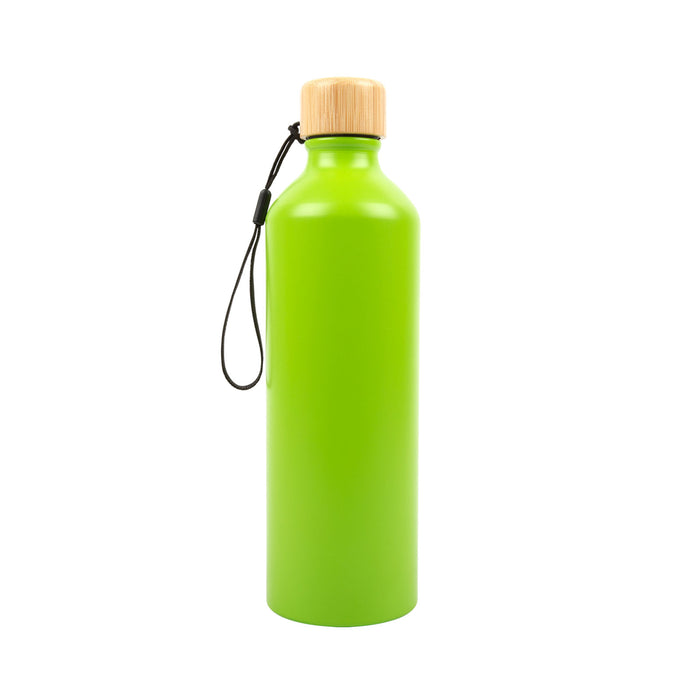 Gelato Aluminium Bottle with Bamboo Lid - Custom Promotional Product