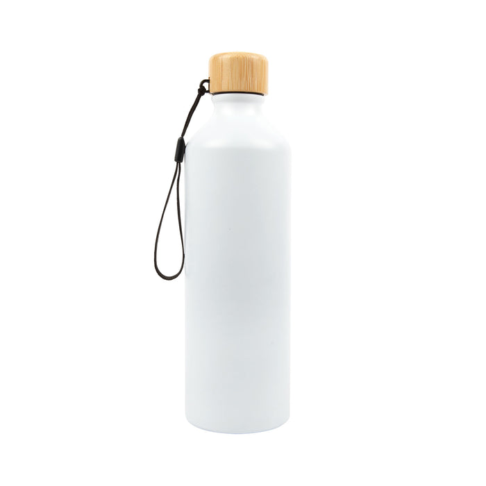 Gelato Aluminium Bottle with Bamboo Lid - Custom Promotional Product