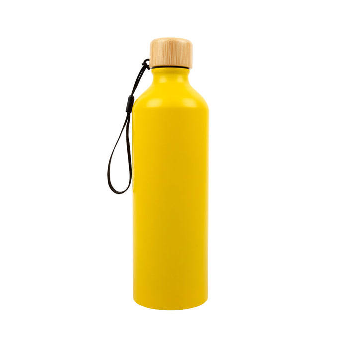 Gelato Aluminium Bottle with Bamboo Lid - Custom Promotional Product