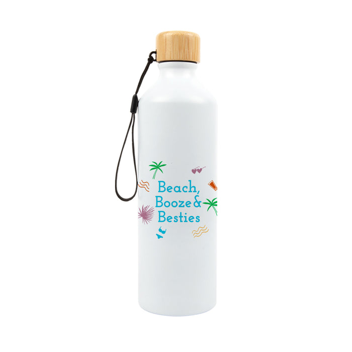 Gelato Aluminium Bottle with Bamboo Lid - Custom Promotional Product